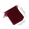 12Pcs Drawstring Gift Bags Flannel Pouches for Jewelry Storage Wedding Candy Party Small Gifts Drawstring Gift Bags