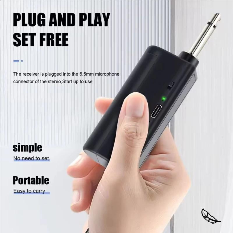 Wireless Microphone 2 Channels VHF Fixed Frequency Handheld Mic Micphone For Party Karaoke Professional Church Show Meeting