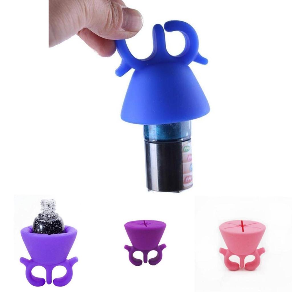 Nail Art Wearable Bottle Holder With Silicone Fixation For Manicure Professionals