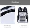 Large Capacity Transparent Backpack for High School Girls - Durable PVC Design.