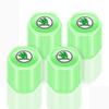 Leuchtende Autoreifenventilkappen Fluoreszierende Motorradradreifen für Skoda S Fabia 1 2 A4 A5 Octavia A7 RS Superb Rapid Yeti Karoq Vision