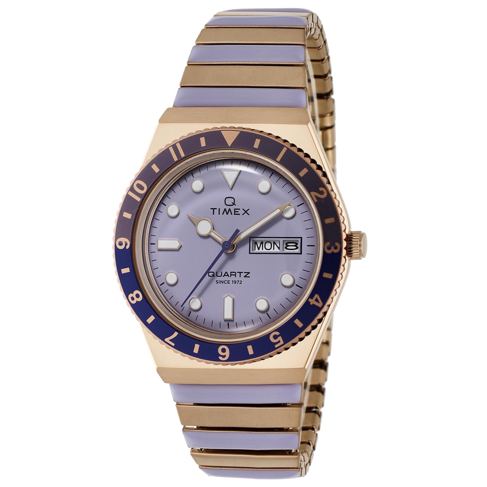 

Unisex Wristwatch Timex Q Timex TW2W87700 Quartz 50M Water Resistant Acrylic Light Purple Dial Stainless Steel [TIMEX] [Used] світло-фіолетового кольору