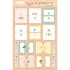 Furukawa Paper Index Seal Stickers - Fufufu Planner Series X Mizutama, Flower Design, QS320