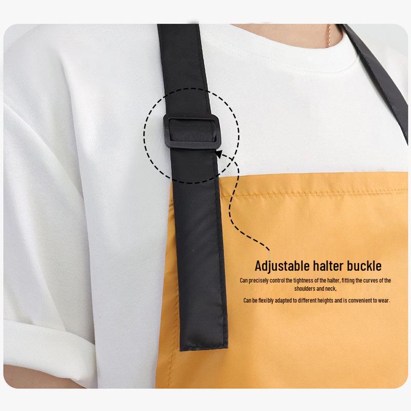 New Style Stain-Proof Neck Apron: Ultra-Thin, Custom Logo, Perfect for Kitchen, Painting, and Catering.