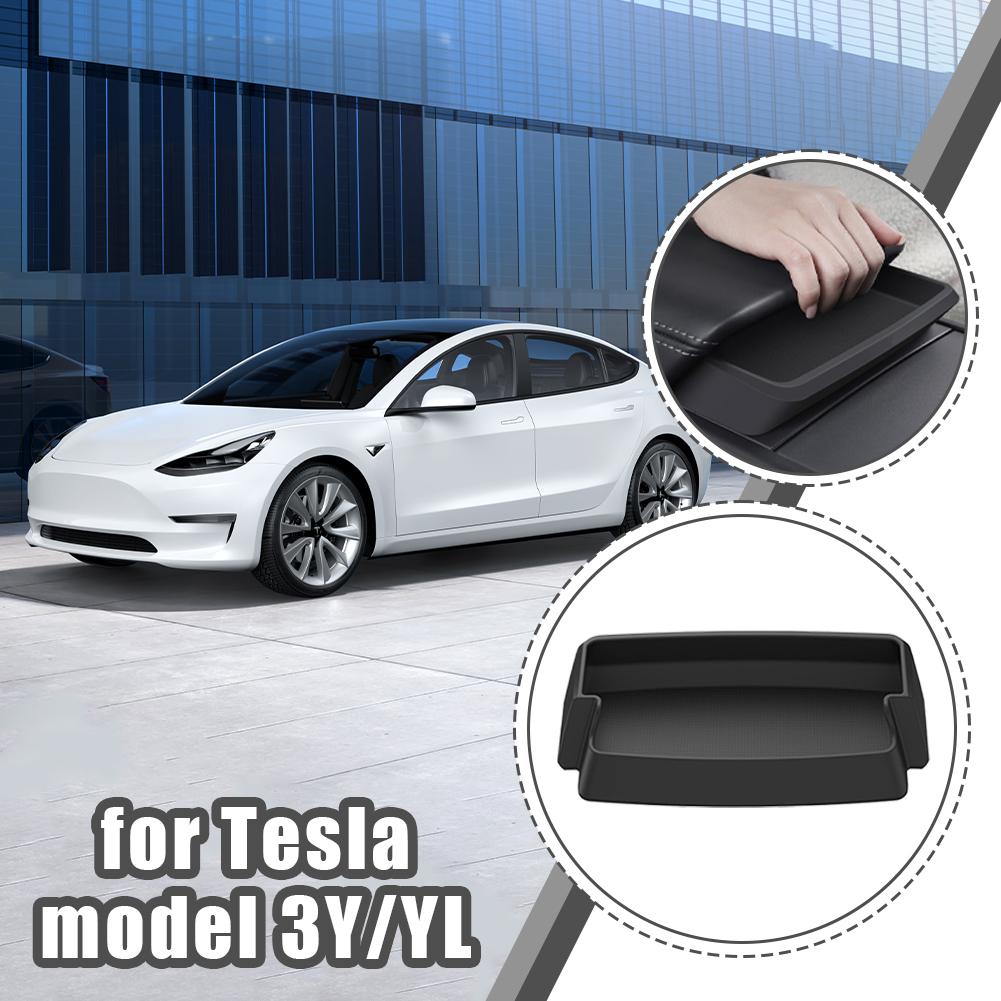 For Tesla Model 3Y/YL Central Armrest Storage Box Silicone Convenience Fit Box Storage Box Perfect Handrail Box Bag Armrest W9G1