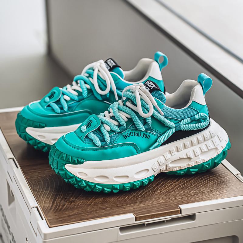 

Мужские трендовые кроссовки Clunky для активного отдыха, нескользящие, дышащие, повседневные, спортивные кроссовки, удобная рабочая обувь 44 синий