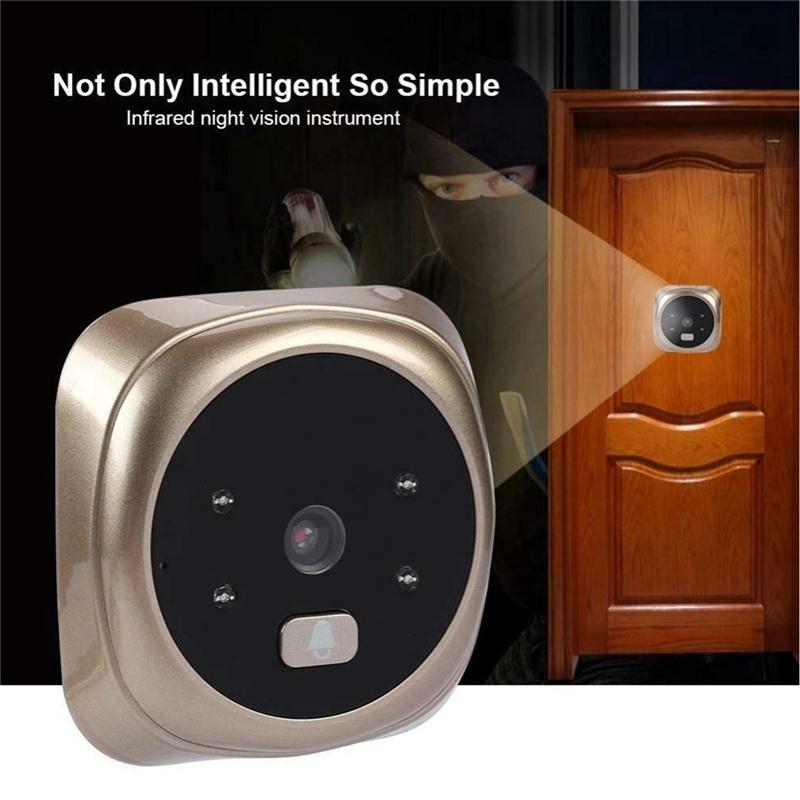 Smart Video Doorbell HD720P Night Vision PIR Motion Detection 2.4 display for home New Door bell with Camera LED