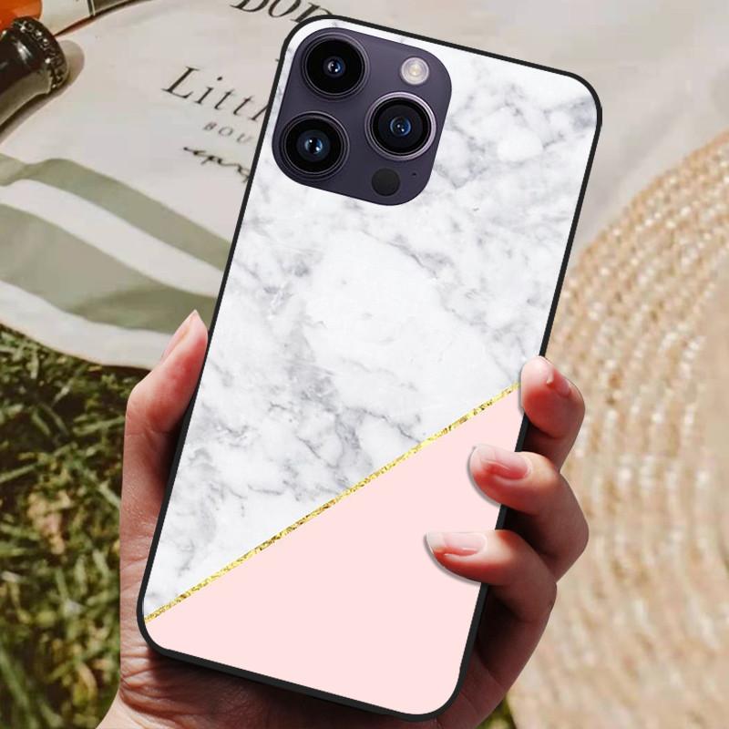 For iPhone 15 Pro Max Case Soft Silicone Coque For iPhone 15 Plus Cover TPU Fundas Protective For iPhone15 Pro Max 15Pro Case