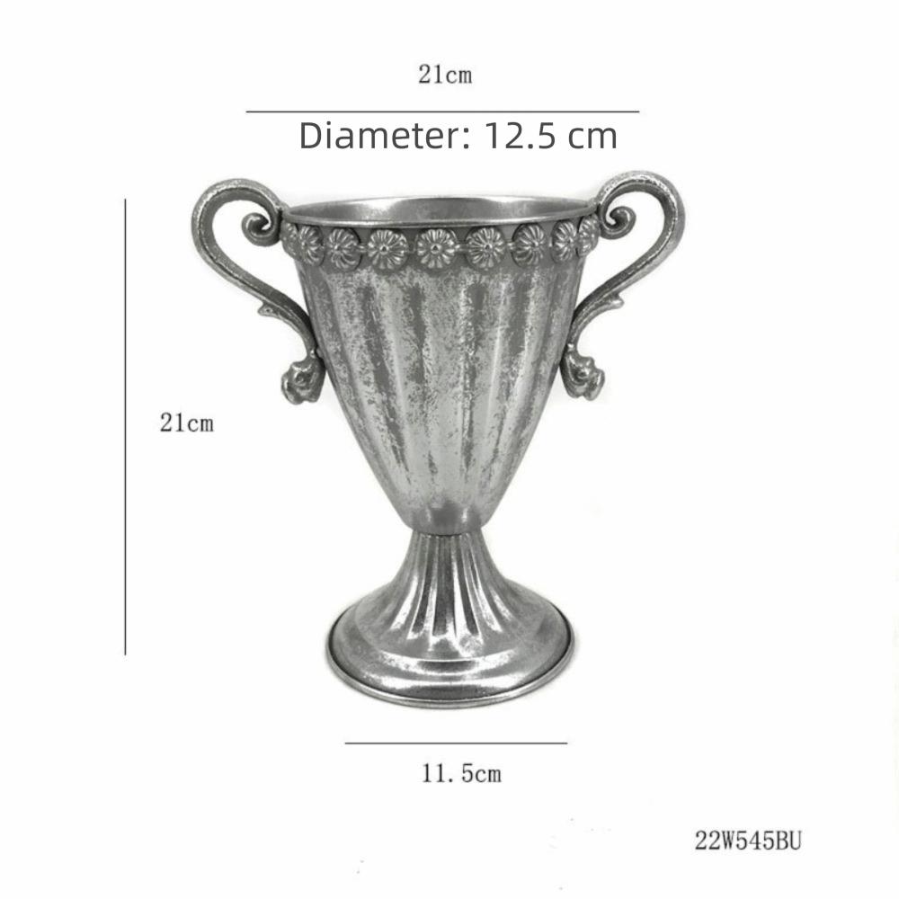Classical Iron Flower Vase Simple Roman Plant Pot New Flower Planter  Home Decoration