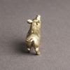 Exquisite Mini Pig Sculpture Cute Miniature Pig Statue Solid Brass Pig Figurines  Home Office Decor