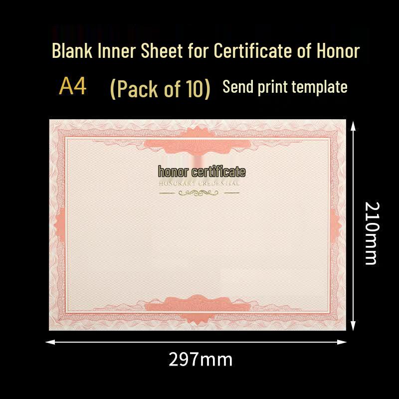 Elifo Honor Certificate Supplies 12K (A4)