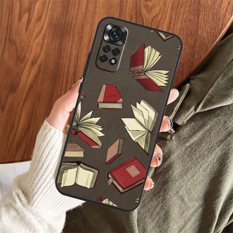 

Library Bookish Case For Xiaomi Redmi Note 14 Pro 13 12 11 10 15 Pro Plus Redmi 15 C 13 10C 12C 13C 14C Cover Redmi Note 11 Pro