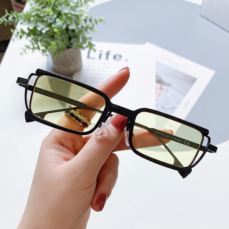 Retro Square Frame Sunglasses: Unisex European & American Style with Metal Frame for Street Fashion