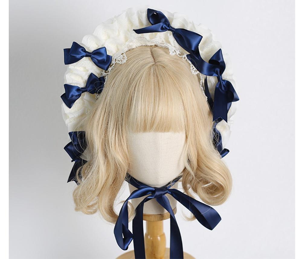 Lolita Lace Bonnet Hat Women Girl Victorian Party Straw Hat