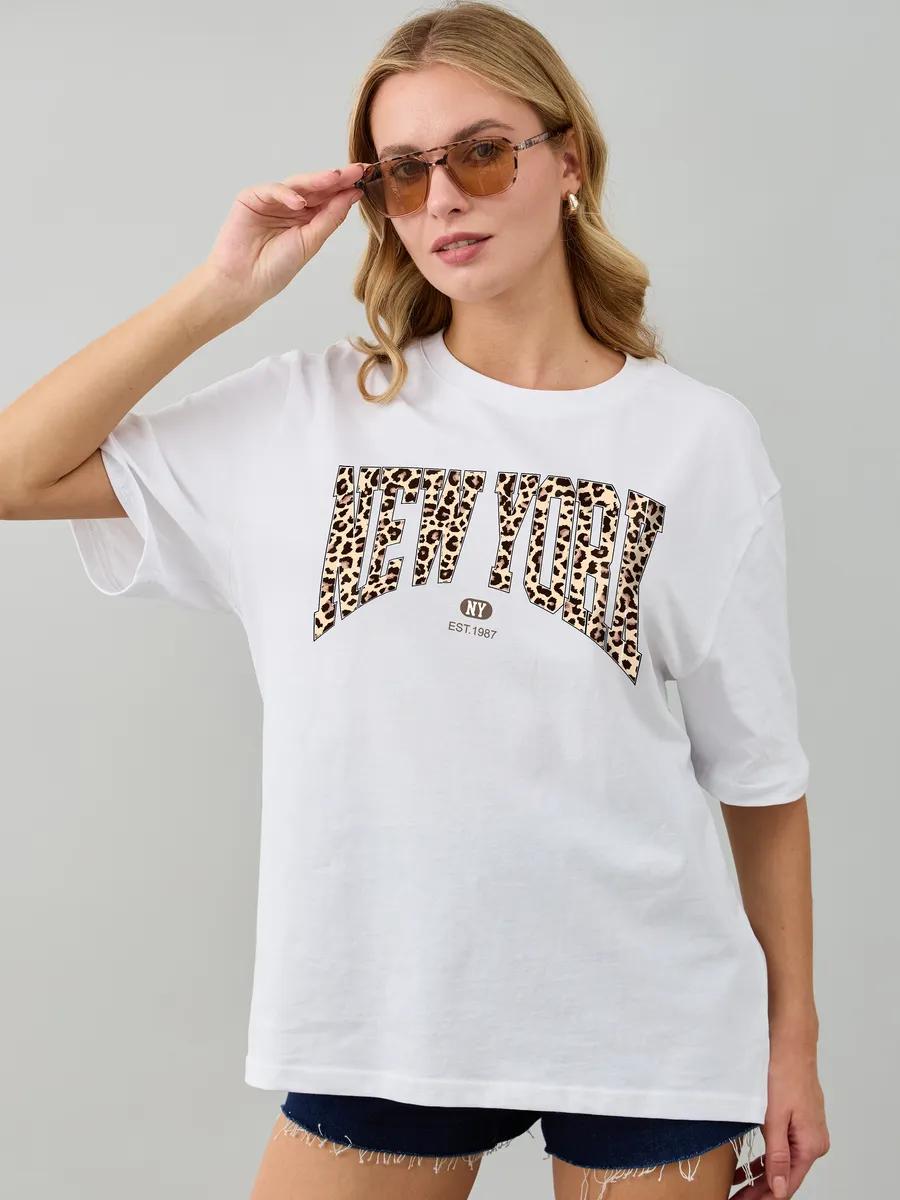 Oversized T-shirt with print DANGEROUS S