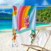 Ultra-Soft Beach Towel with Pinkfong Wonderstar Theme,Ideal for Pool - Camping, Diving - Perfect Travel Essential, Vibrant Beach Towel.