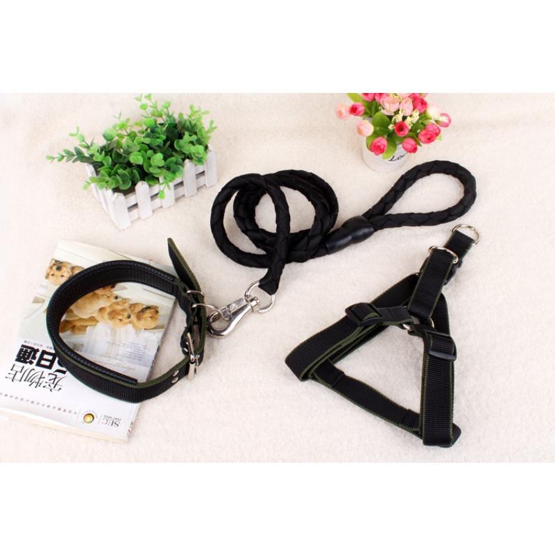 Hundeleine Spaziergang Hundeleine Haustierleine Hundeleine Gestricktes Rundseil Brustgeschirr Mittelgroßer und Großer Hund