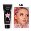 Clubday Face & Body Party Glitter Gel Liquid Chunky Sequin Shimmer Eyeshadow Chameleon Sparkle Makeup for Festival Rave Christmas Stage Performance