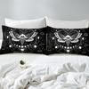 Gothic Decor Comforter Set Twin Size Boys Boho Moth Down Comforter Men Gothic Sugar Skull Comforter Galaxy Starry Sky Halloween Gothic Beddi