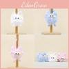 Bow Cuter Coal Ball Doll Keychain Pp Cotton Stuffed Charm For Bag Decoration