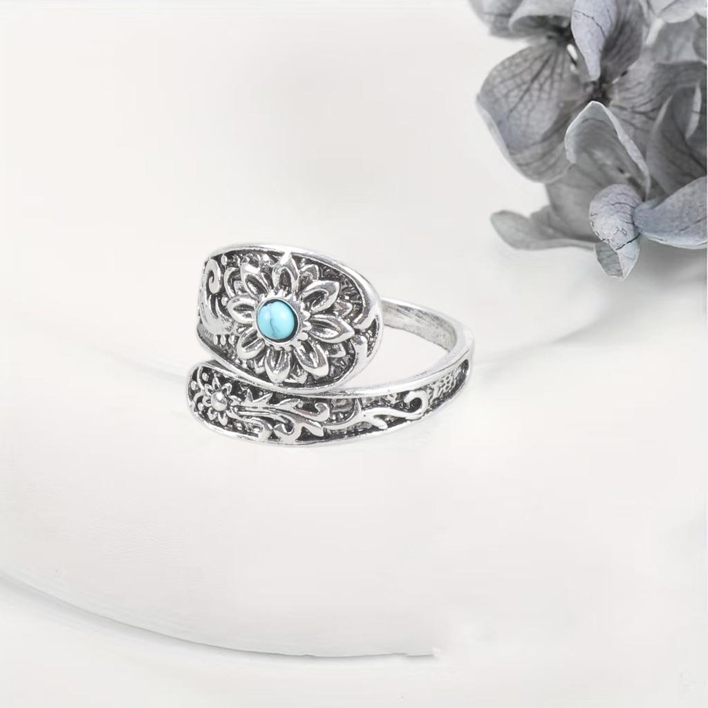 Adjustable Moonstone Ring Elegant Design With Openable Shank For Daily Wear And Special Occasions Alloy Jewelry