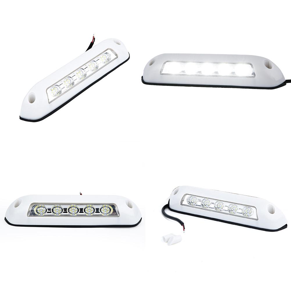 12V RV LED Awning Porch Light 6000K Waterproof Motorhome Caravan Interior Wall Lamps 8W Light Bar 10LED RV Accessories