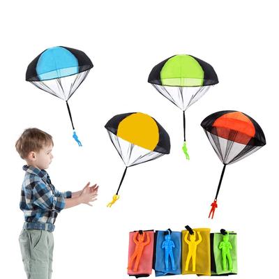 DFsucces Mini-Fallschirm-Handwurfspielzeug, Handwurf-Fallschirm, Outdoor-Spiel, Flugspielzeug, beliebtes Tagesgeschenk für Kinder (Satz 4)