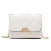 Fashion embroidered rhombus single shoulder crossbody square bag new niche texture large capacity versatile women's bag