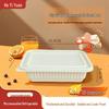 750ml Rectangular Corn Starch with Lid (Pack of 300)