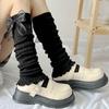 Womens Knee High Leg Warmer Socks Knitting Ankle High Bandage Leg Sleeve Boot Long Tube Knitted Leg Sleeve Calf Covers