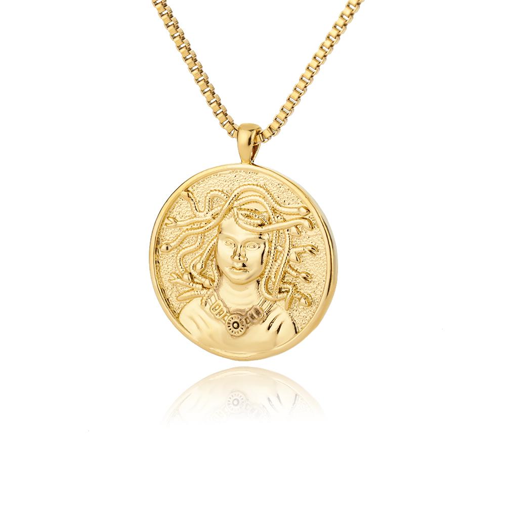 Aphrodite Necklace for Women Gold Color Greek Mythology Goddess Pendant Choker Necklace Goth Jewelry Mothers Day Gift 2024