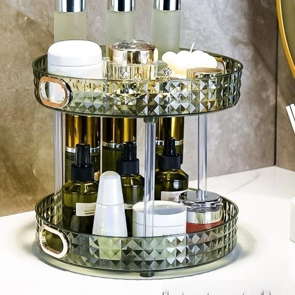 Clear Cosmetics Storage Rack Multilayer Perfume Tray Plastic Makeup Storage Box  Dresser