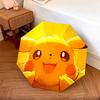 Pikachu-Muster, automatischer Klappschirm, tragbares und faltbares Design, 8 Rippen, ein Weihnachts- oder Geburtstagsgeschenk.