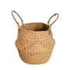 Nordic Minimalist Seagrass & Rattan Handwoven Flower Baskets - For Artificial Plants & Storage, Available In Various Sizes
