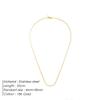Saint Delan Snake Bone Square Chain Necklace - Men's Korean Style, Trendy and Simple with a Cold, High-Sense Personality