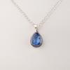 Tanzanite Gemstone 925 Sterling Silver Customize Pendant 1.3" Valentine’s Day Jewelry For Her APP-3-12
