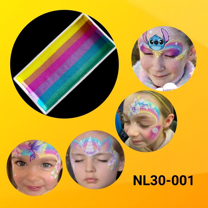 30g High Quality Non-Toxic Water-Based Split Cake Face Body Paint for Kids Festival Cosplay