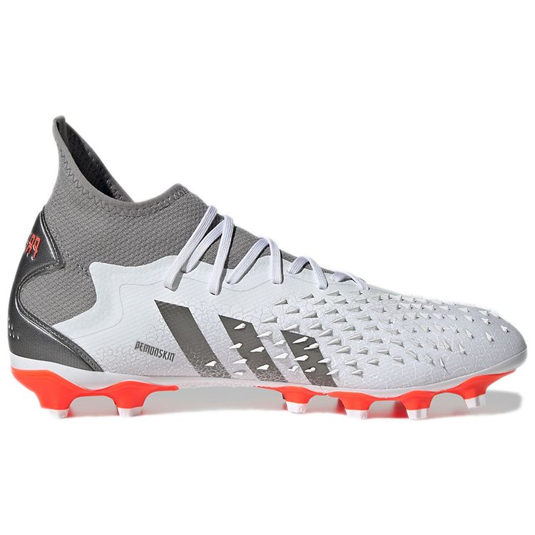 Adidas Predator Freak.3 Artificial Turf AG HG Shock Absorbing Anti-Slip Soccer Shoes Men Soccer Shoes White Gray Q47228
