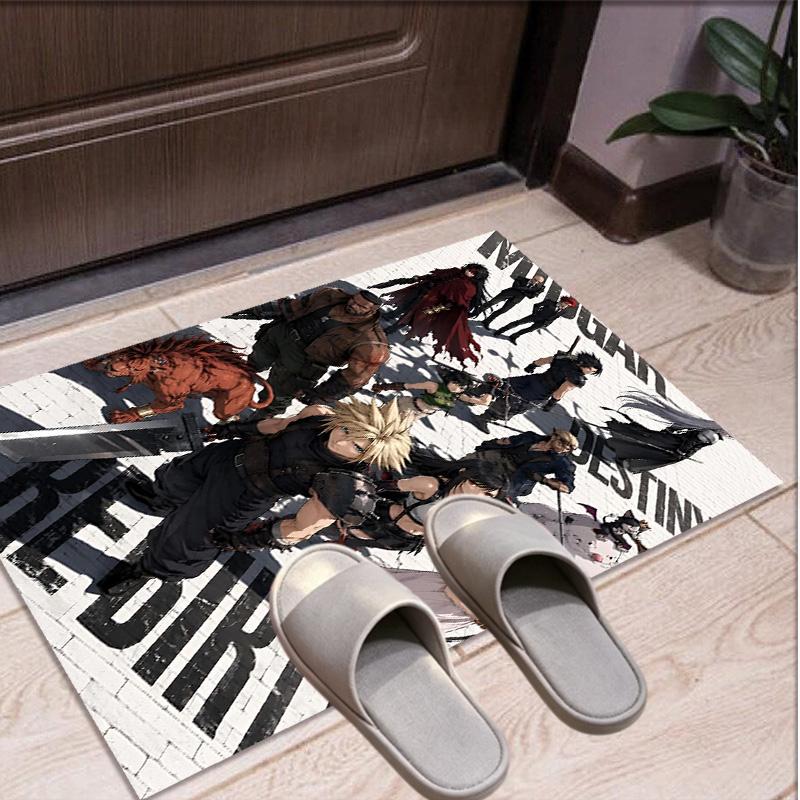 Final Fantasy Pattern Rug, Indoor/Outdoor Mat, for Picnic, Gameroom, Bedroom, Office, Living Room, Home Decor Carpet, Birthday Gift