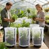 Plant Covers Breathable Mesh Barrier Protector 2 Pieces Bird Barrier Tomato Cage Net for Tomato Cucumber Strawberry Flowers
