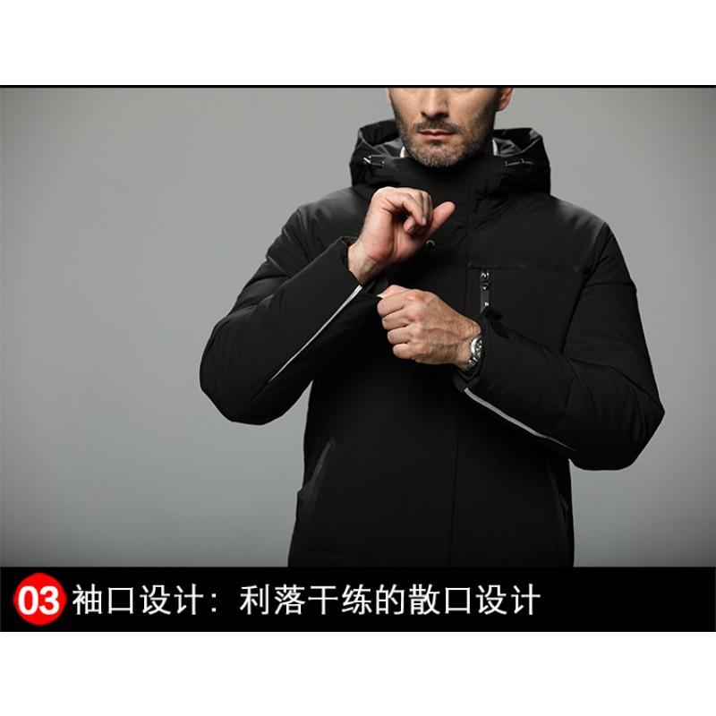 2025 New Cold-proof Clothing Men's Mid-length Men's Winter Thickened Jacket Middle-aged and Elderly Men's Jacket Cotton Jacket
