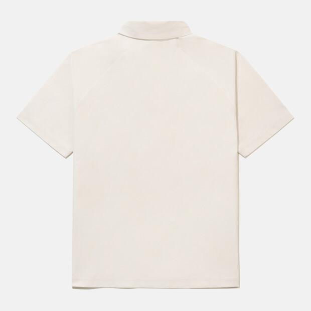 DESCENTE Training Oversized Polo Short Sleeve T-Shirt Ivory Sr221Tps43