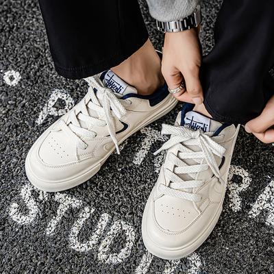 Fashionable Lace Up Men's Sports Shoes Casual Board Shoes Comfortable Outdoor New Summer Running Shoes Simple and Versatile