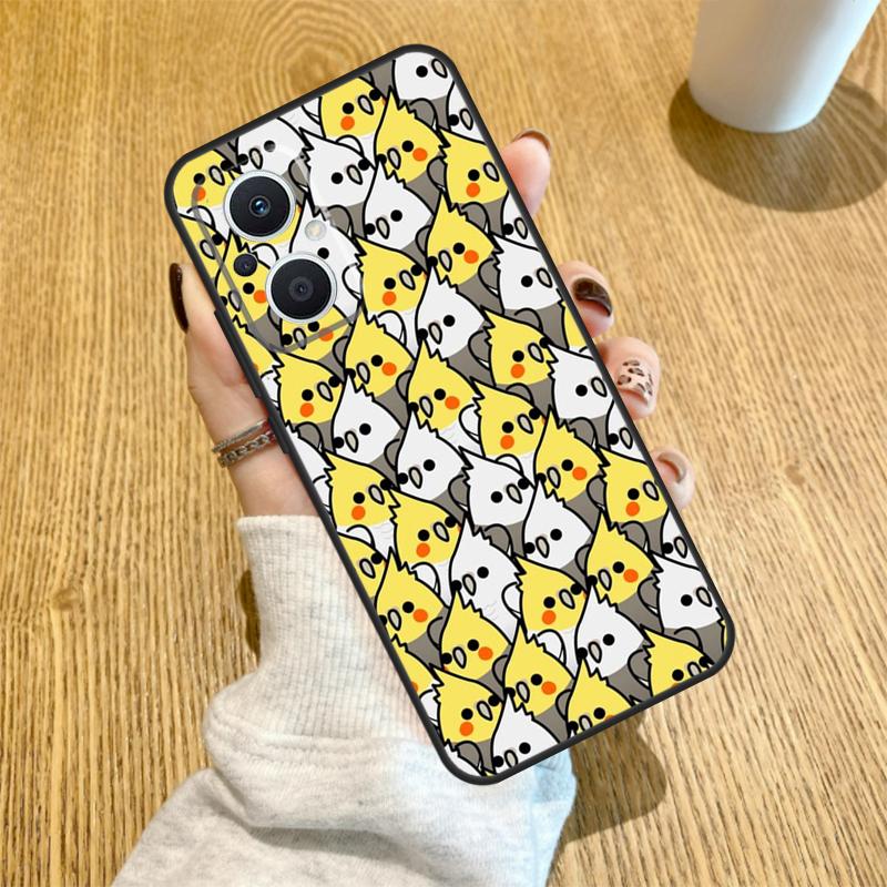 Cartoon Cockatiel Collage Funda For OPPO Reno 14 F 10 11 12 13 Pro 13F 12F 11F 7 8 Lite OPPO Find X6 X5 X8 X9 Pro Case
