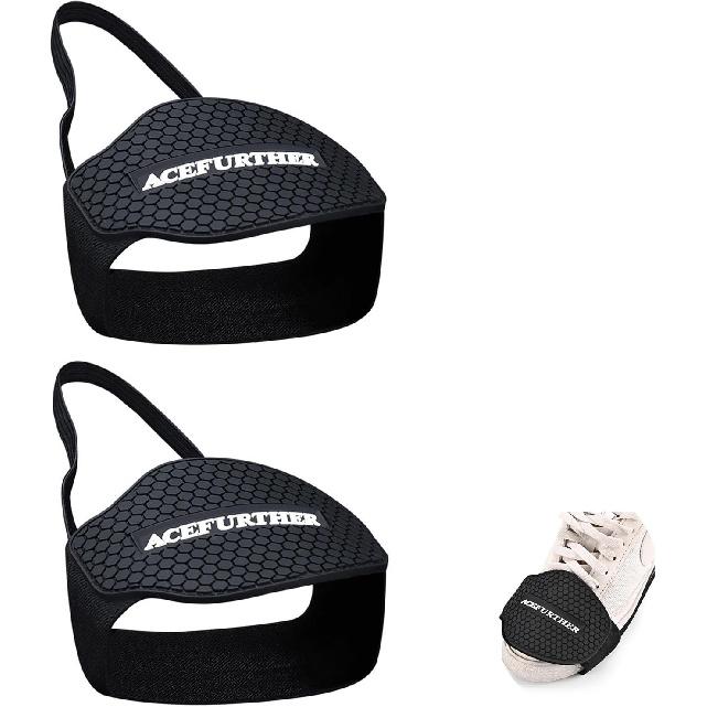 BoAn 2Pcs Motorcycle Shoe Protector, Motorcycle Shift Pad, Motorbike Shoe Boot Protector Cover, Shoe Boot Cover Protective Gear(Black)