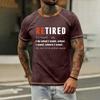 Men's Casual Loose Fit Short Sleeve T-Shirt with Printed Text Graphic Comfortable Lightweight Summer Top for Everyday Wear