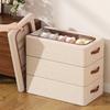 Zapatero Plegable Impermeable Diseño de Doble Ventana Caja de Almacenamiento Debajo de la Cama Almacenamiento de Zapatillas Deportivas
