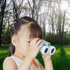 6 Times   Lightweight Binoculars with Strap Children Educational Toys (Blue)