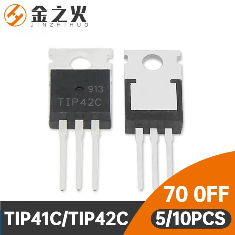 5/10PCS TO-220 Transistor TIP41C TIP42C 100V 6A NPN Transistors TIP41 TIP42