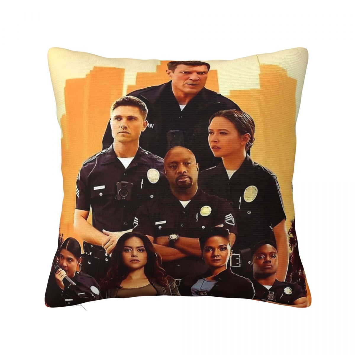 The Rookie Tv Show Kussensloop Vierkante Kussensloop Kussenhoes Nieuwigheid Op Maat Gemaakte Kussenslopen Voor Bruiloft Feest Huisdecoratie Peach skin 18*18(CM)-1Pcs